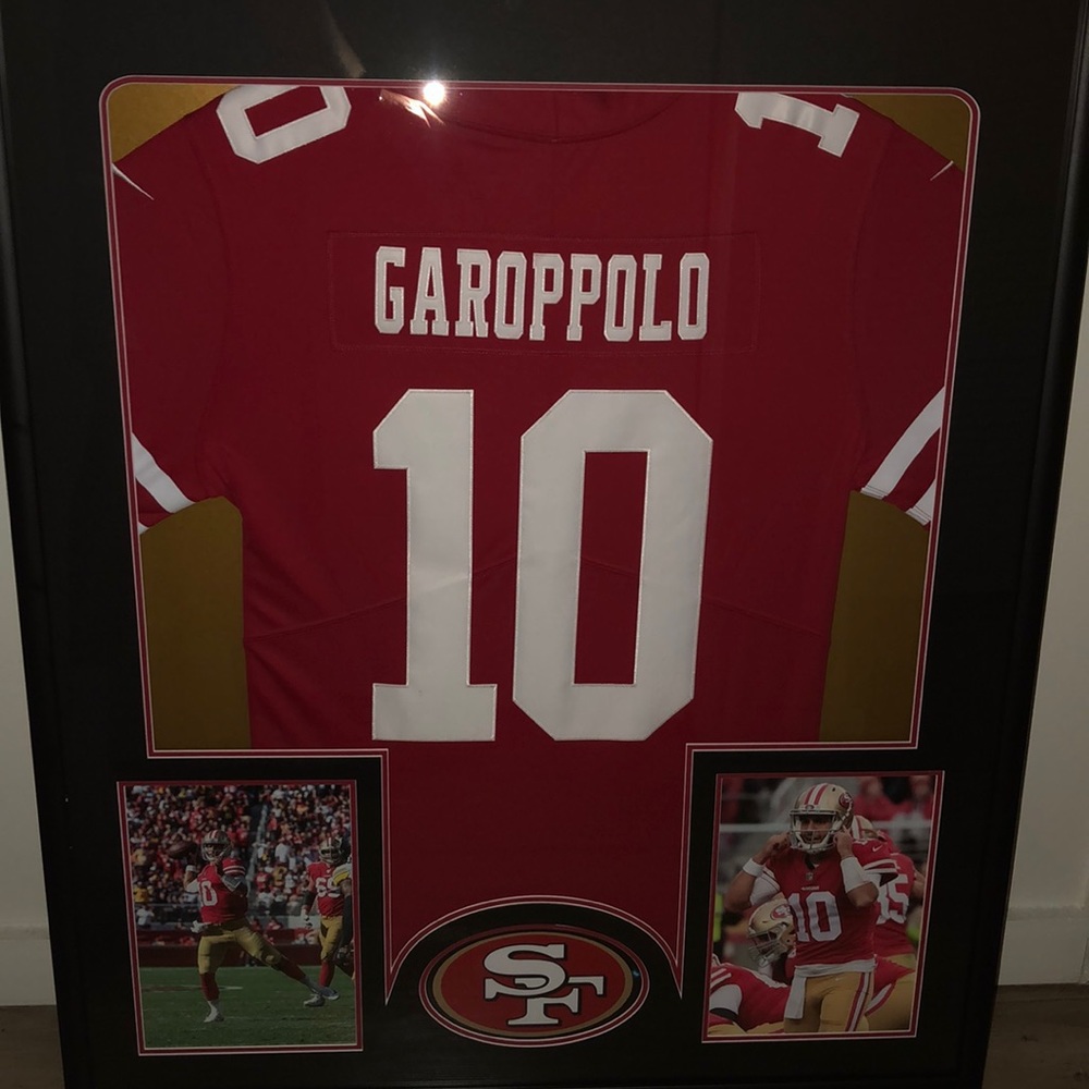 Framed Jimmy Garaoppolo 49ers Jersey